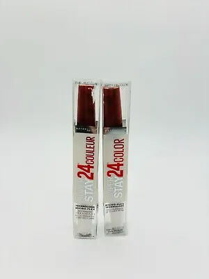 Maybelline SuperStay 24 Lip Color .77oz 005 DENTED BOX LOT OF 2 #657 • $23.95