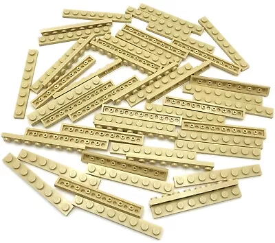 Lego 50 New Tan Plates 1 X 8 Stud Pieces  • $20.22