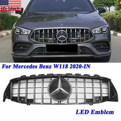 GT R Front Grille Grill For Mercedes W118 CLA250 CLA180 CLA45 AMG 20-23 LED Star • $95.74