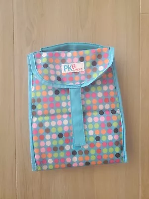 Freezable Packit Foldable Lunch Bag With Polka Dot Print 9  Tall • $4.99