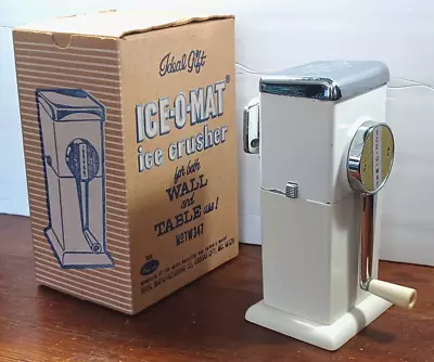 Vintage Rival Ice-O-Mat Ice Crusher Vintage Retro  TW347 White • $18