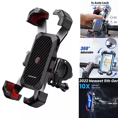 Motorcycle Phone Mount Auto Lock 100mph Military Anti-Shake Bike Phone Holder US • $12.99