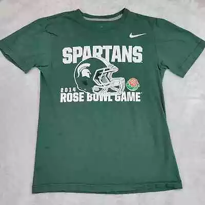 Michigan State Shirt Mens Small Nike Team College School Sport Spartan Rose Bowl • $11.84