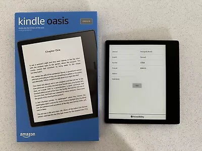 Kindle Oasis 7  Wi-Fi EReader (8GB 10th Gen) - Graphite • $350