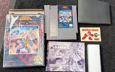 Original Mega Man Complete In Box WITH STICKER Nintendo Nes Game Complete MINT • $1089