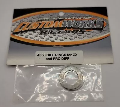 Custom Works Differential Rings For GX And PRO Diff Dirt Oval Rc 4358 • $11.27