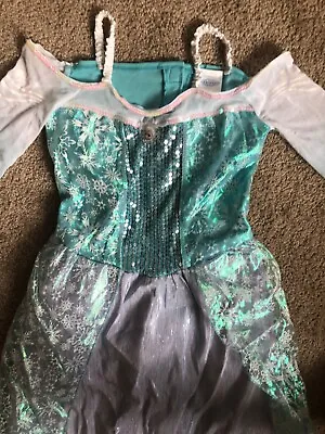 Disney Store Frozen Elsa Costume Dress Size 7/8 EUC • $19