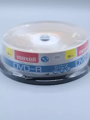 DVD-R Blank Discs-15 Maxell MaxData DVD-R Discs 4.7GB 16x  Spindle Gold 15/Pk • $5.99