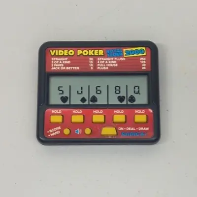 Vintage Radica Video Poker Royal Flush 2000 Model 410 Electronic Handheld Game • $9.99