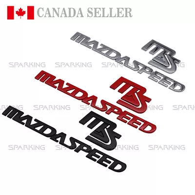 MS MAZDASPEED MAZDA Metal Emblem Badge For Fender Rear CX-5 MX-5 MS3 MS6 Sticker • $12.29