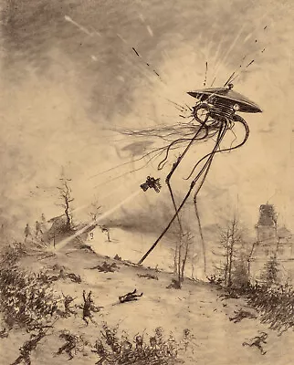 Henrique Alvim Correa - Martian Fighting Machine Destroyed (1898) -17 X22  Print • $79.99