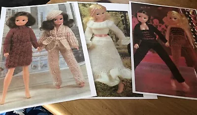 £1.99 • Buy Vintage Sindy Barbie Knitting Patterns Fashion Doll Knitting Patterns