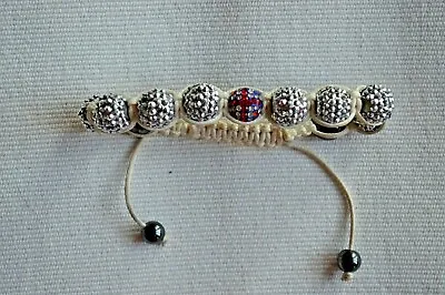 2012 Olympics Union Jack Crystal Ball String Bracelet Adults • £11.11