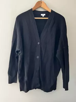 Authentic Women's Vince Black Wool Button-down Cardigan Sweater Size M • $9.99