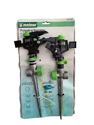 Melnor 2-Pack Pulsator Sprinkler W/ Spike Water Up To 80ft. (Damaged Box)NEW • $7.99