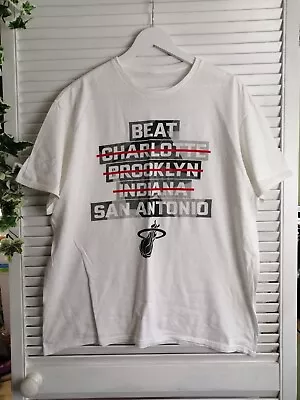 NBA Miami Heat Graphic Print T Shirt Size Large • £14.99