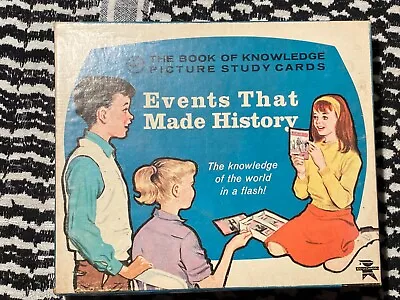 The Book Of Knowledge Picture Study Cards/Events That Made History -Rare Vintage • $12.99