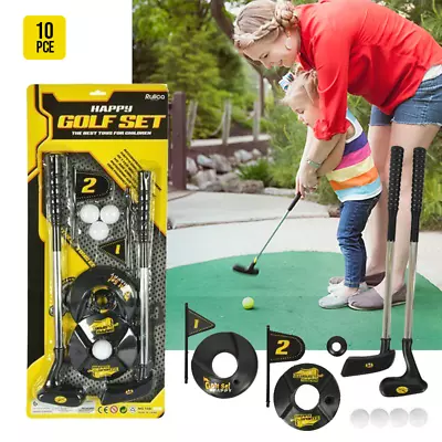 Kids Childrens Junior Golf Toy Set Clubs Balls Garden Fun Outdoor • $16.89