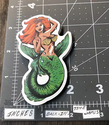 Sexy Mermaid Giving Finger Humor Sticker For Skateboard Laptop Guitar Decal B12X • $3.89