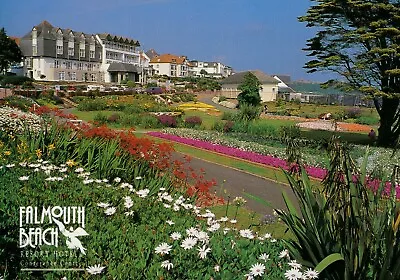 Falmouth Beach Resort Hotel. Gyllyngvase Cornwall (Postcard) • £2.99