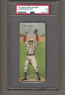 T201   Mecca  Dbl.  Folders  J Lake /  R Wallace      Psa  3 • $119.85