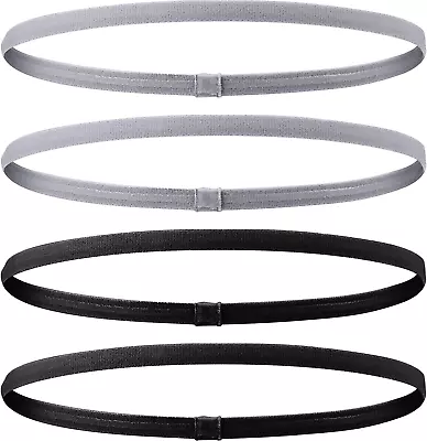 4 Pieces Elastic Sports Headbands Thick Non-Slip Hair Bands For Women And Men • $9.88
