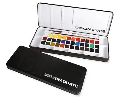 Daler Rowney Graduate Watercolour Half Pan Paint Set 36 Colours • £31.99