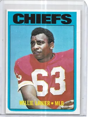 Max-1972 Topps Nfl Football Chiefs Willie Lanier C-12 • $0.99
