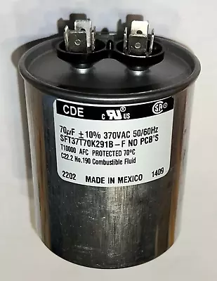 CDE SFT37T70K291B-F Capacitor 70UF + 10% 370VAC • $25