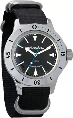 VOSTOK AMPHIBIA 120512 Watch Scuba Dude Diver Mechanical Automatic US SELLER • $124.75