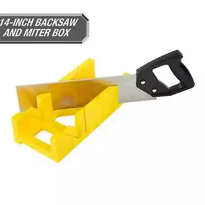  12-inch Miter Box Handsaw And 14-inch Back Saw Set • $15.99