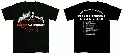 METALLICA / RAVEN Cd Lgo KILL EM ALL FOR ONE 83 TOUR Official SHIRT LRG New • $27.99