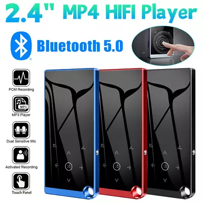 Portable Bluetooth 5.0HiFi MP3 Player Lossless Music Support 128GB Micro SD Card • $25.79