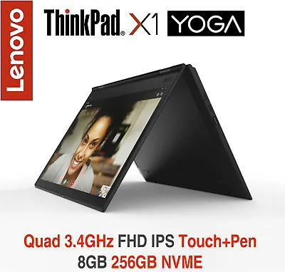 ThinkPad X1 Yoga I5 3.4GHz FHD IPS Touch Pen 8GB 256GB IR On-site Warranty • $1144.95