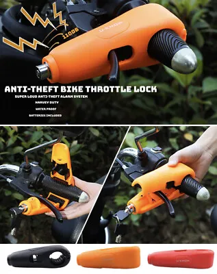 Motorcycle Bike Clutch Lock Heavy Duty Anti-Theft Handlebar Lock W ALARM System • $25.99