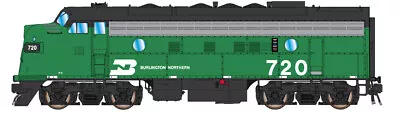 Intermountain N EMD F7A Burlington Northern BN #720 DC LED 69277-05 • $155.68