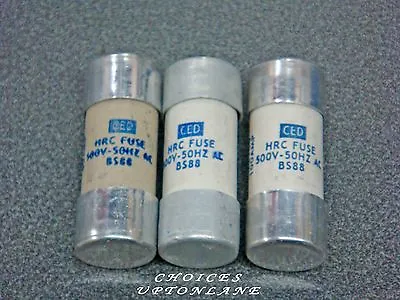 £7.93 • Buy Ced House Mains Service Cut Out Small Barrel Fuses Cme 60a-100a Bs 88 Tested 