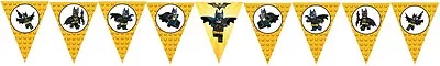 1x Batman Movie Banner Bunting Flag. Party Supplies Lolly Loot Bag Cake • $10.50