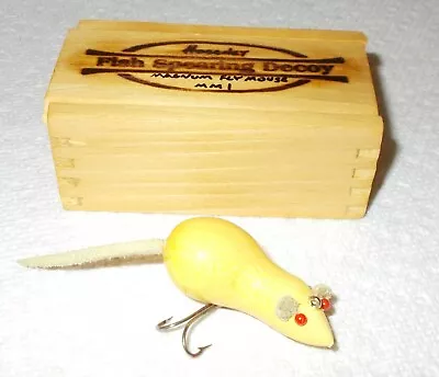 Vintage Ron Hoseney Fly Rod Mouse New In Wood Box -dudley Murphy Collection • $89