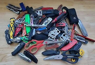 TSA LOT Of Knives Multi Tools & More! 15+ LBS Variety Mix! FREE SHIPPING! • $84.99