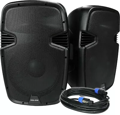  Vocal-Star Pair Of 12  PA Speakers 1000w Set Bluetooth MP3 Karaoke DJ Pub Disco • £299.99