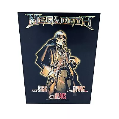 Large Megadeth The Sick The Dying And The Woven Sew On Battle Jacket Back Patch • $14.95