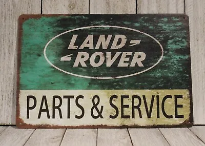 Land Rover Tin Metal Sign Rustic Style Look Mechanic Garage Car Parts & Service • $10.97