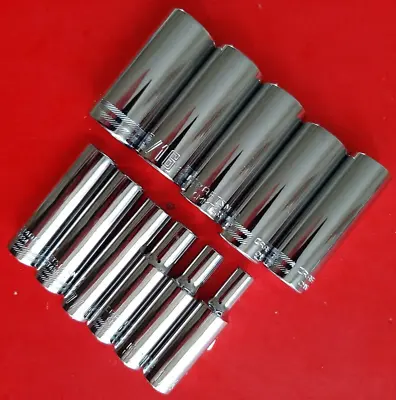 NEW Craftsman Tools 11 Piece 3/8  Drive SAE 6 Point Deep Socket Set 1/4  To 7/8  • $28.83