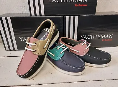 £20 • Buy Ladies Yachtsman By Seafarer 72013L Leather Lace Up Deck Shoes