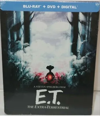 E.T. The Extraterrestrial Steelbook - Blu-ray + DVD + Digital - New OOP • $17