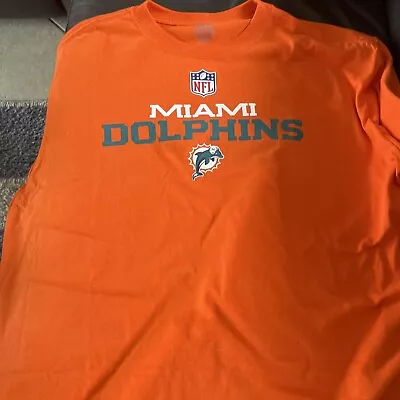 Miami Dolphins Size XL Orange T-Shirt • $8.99