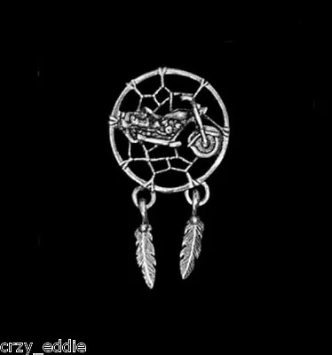 $9.35 • Buy Motorcycle Dreamcatcher Biker Vest Pin Dream Catcher Jacket  * Made In Usa *