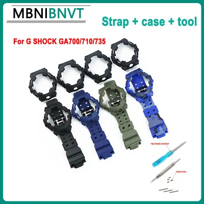 Bezel And Strap Resin Case + With Tools For G SHOCK GA700/710/735 Watch Band New • $33.52