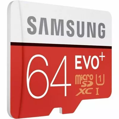 Samsung 64GB Micro SD SDXC EVO Plus Class10 TF Memory Card Adapter • $15